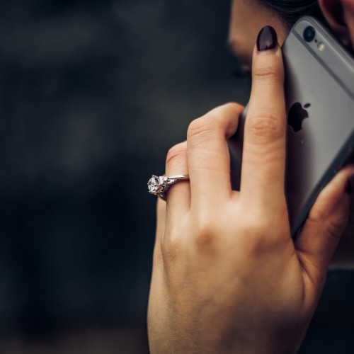 woman talking on the phone